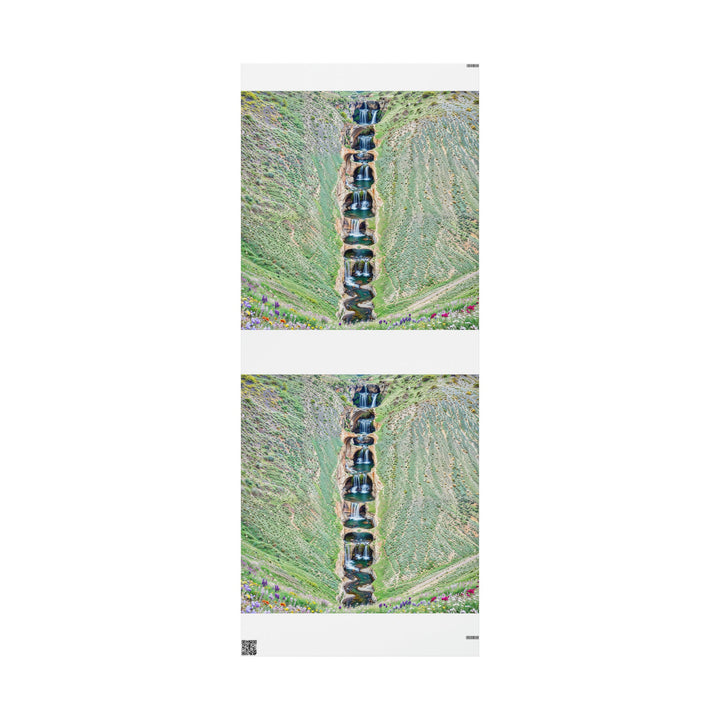 Verdant Cascade Serenity - Wrapping Paper - Home Decor - g(0D·IO) - 30'' x 72'' - Matte -