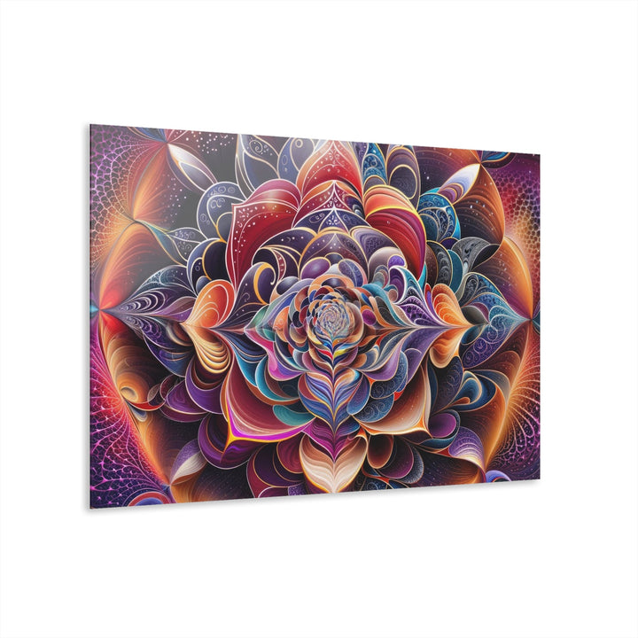 Vibrant Cosmic Blossom - Acrylic Prints (French Cleat Hanging) - Home Decor - g(0D·IO) - 36" x 24" (Horizontal) - 0.25'' -