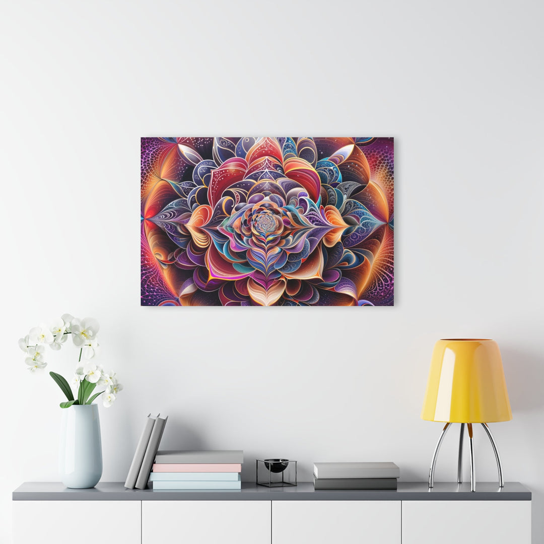 Vibrant Cosmic Blossom - Acrylic Prints (French Cleat Hanging) - Home Decor - g(0D·IO) - 24" x 36" (Vertical) - 0.25'' -