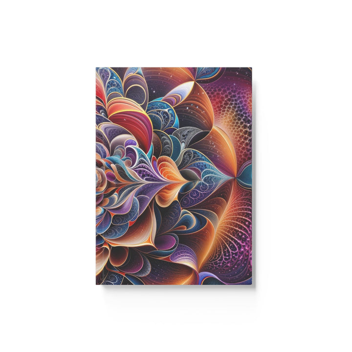 Vibrant Cosmic Blossom - Hard Backed Journal - Paper products - g(0D·IO) - Ruled line - A5 - White