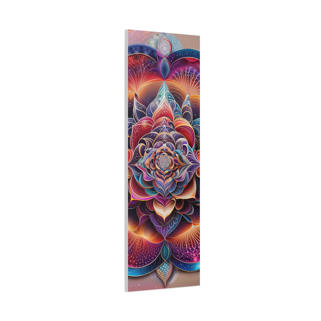 Vibrant Cosmic Blossom - Matte Canvas Print 1.25" - Canvas - g(0D·IO) - 36" x 36" - 1.25" -