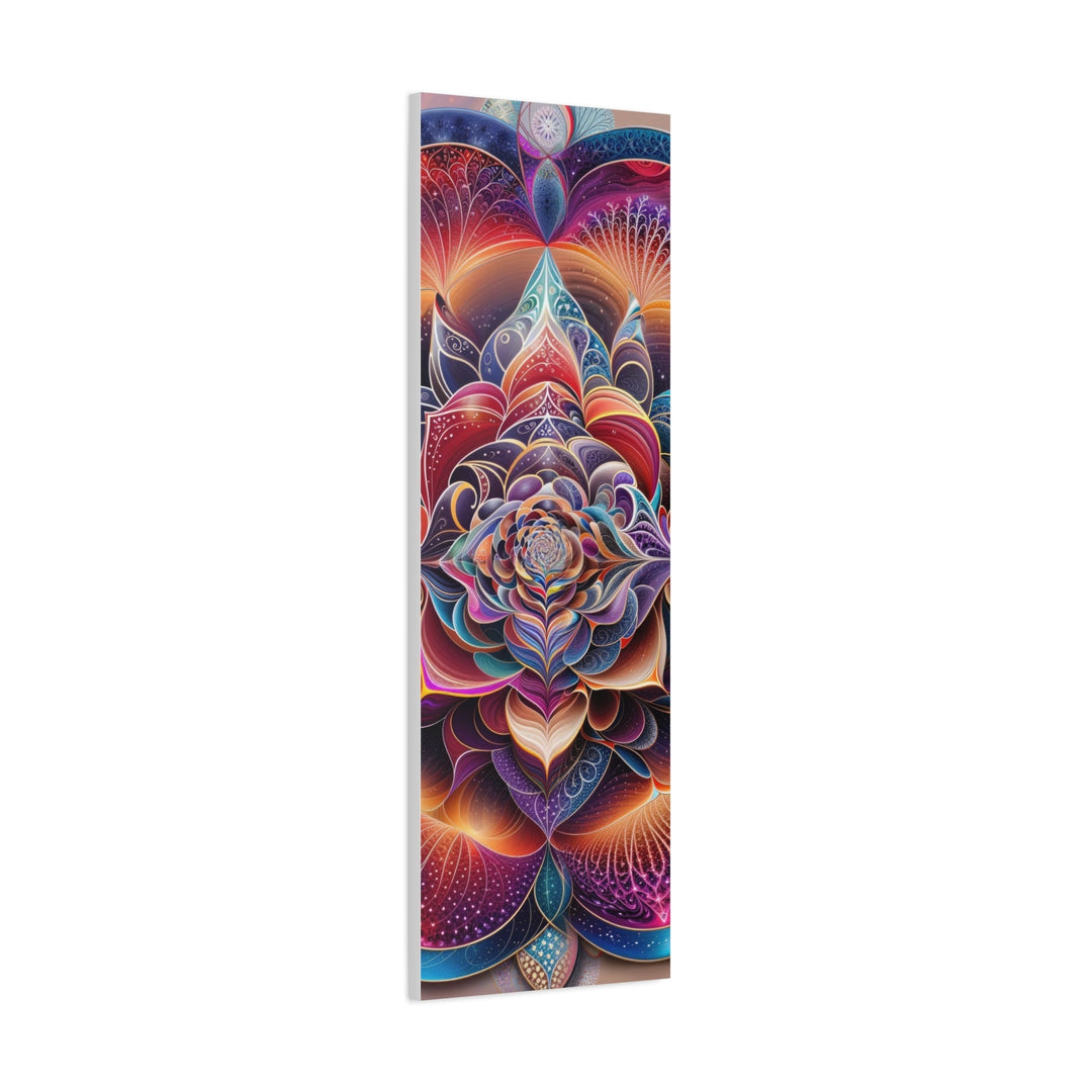 Vibrant Cosmic Blossom - Matte Canvas Print 1.25" - Canvas - g(0D·IO) - 36" x 36" - 1.25" -