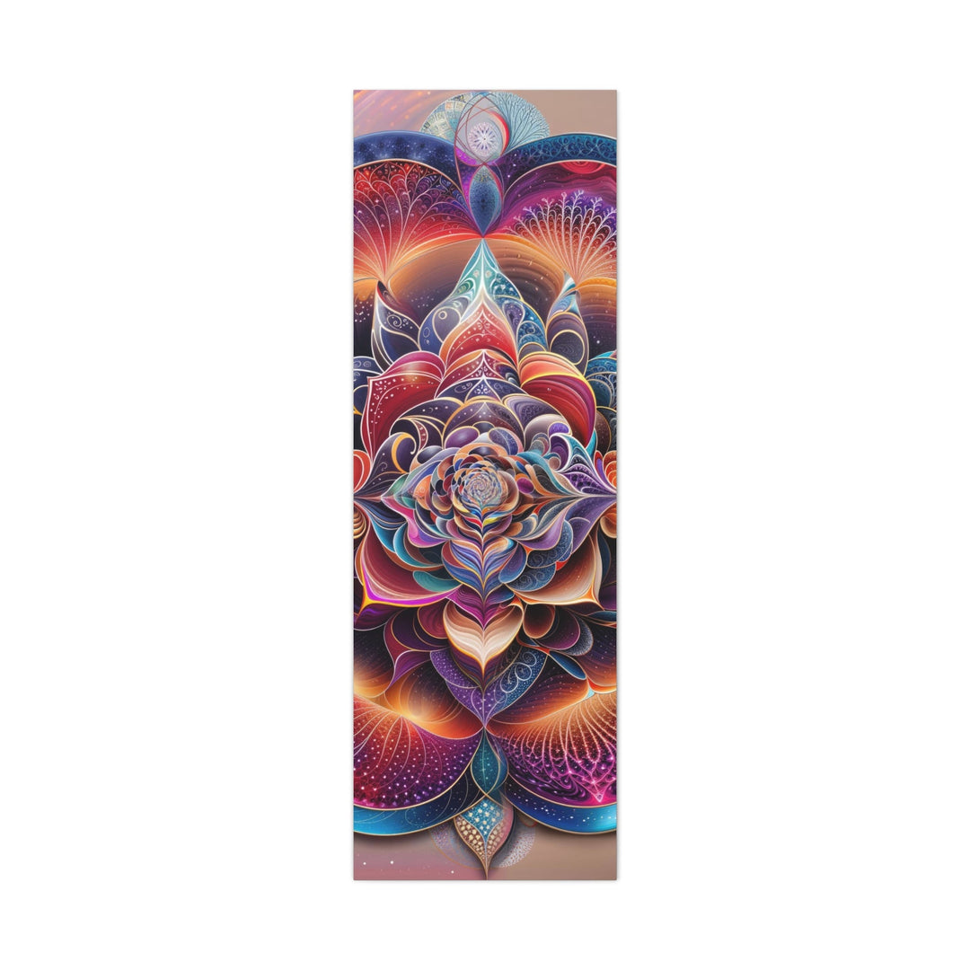 Vibrant Cosmic Blossom - Matte Canvas Print 1.25" - Canvas - g(0D·IO) - 20" x 60" (Vertical) - 1.25" -