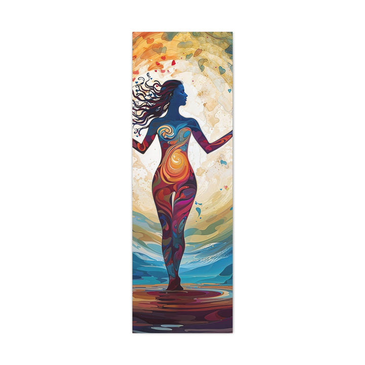 Vibrant Cosmic Dance - Matte Canvas Print 1.25" - Canvas - g(0D·IO) - 16" x 48" (Vertical) - 1.25" -