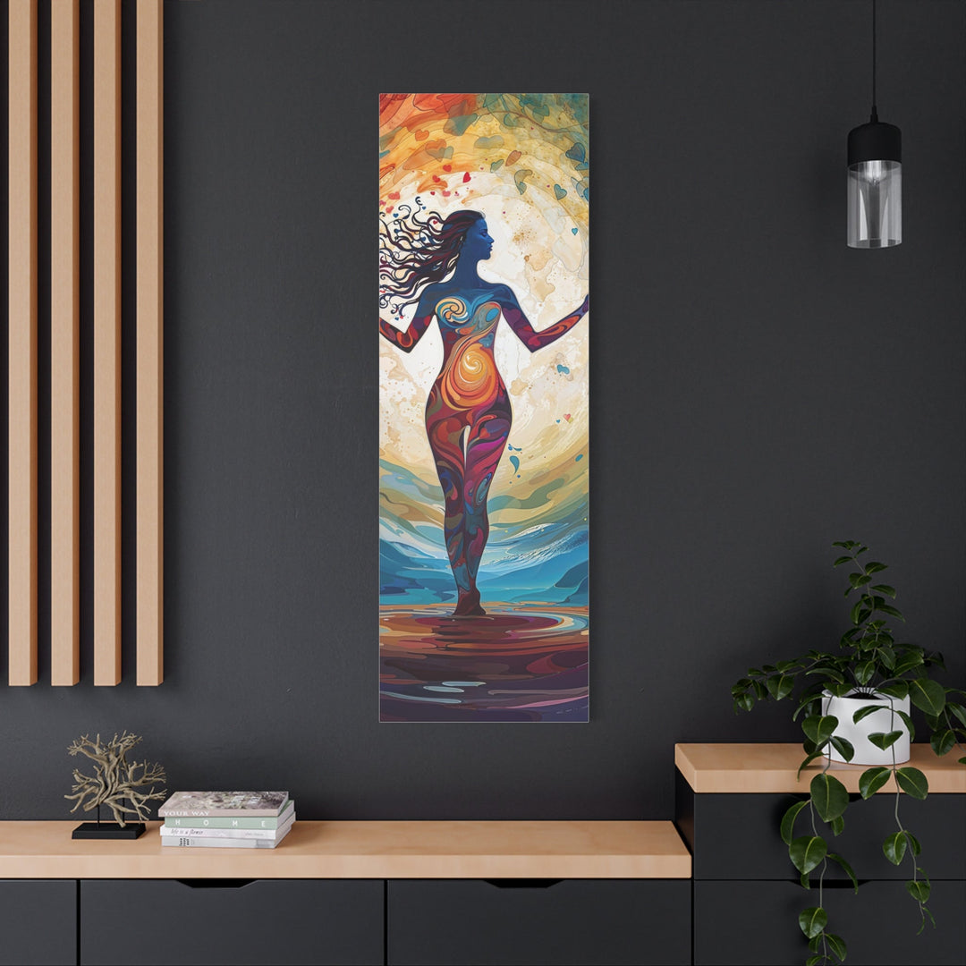 Vibrant Cosmic Dance - Matte Canvas Print 1.25" - Canvas - g(0D·IO) - 36" x 36" - 1.25" -