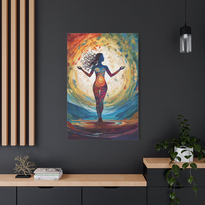 Vibrant Cosmic Dance - Matte Canvas Print 1.25" - Canvas - g(0D·IO) - 36" x 36" - 1.25" -