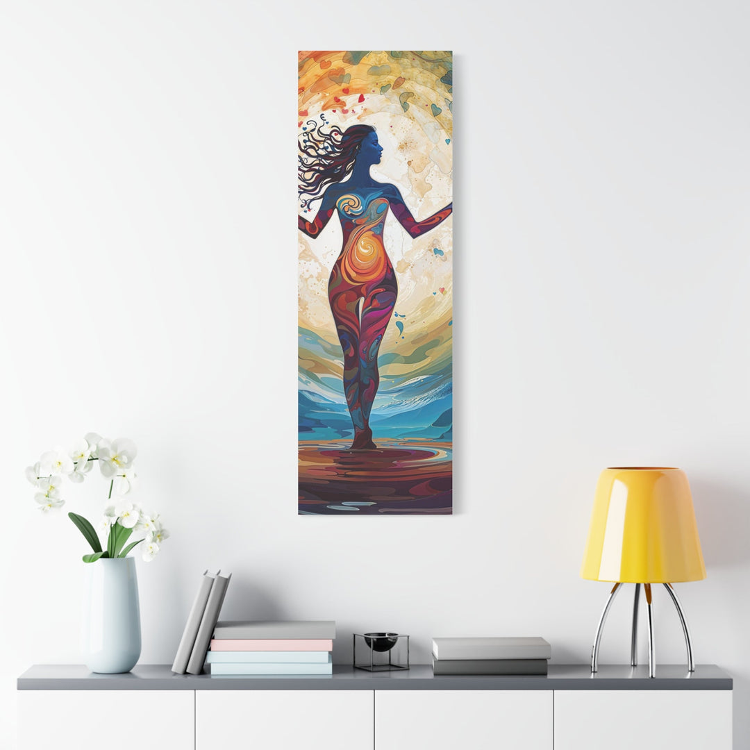 Vibrant Cosmic Dance - Matte Canvas Print 1.25" - Canvas - g(0D·IO) - 36" x 36" - 1.25" -