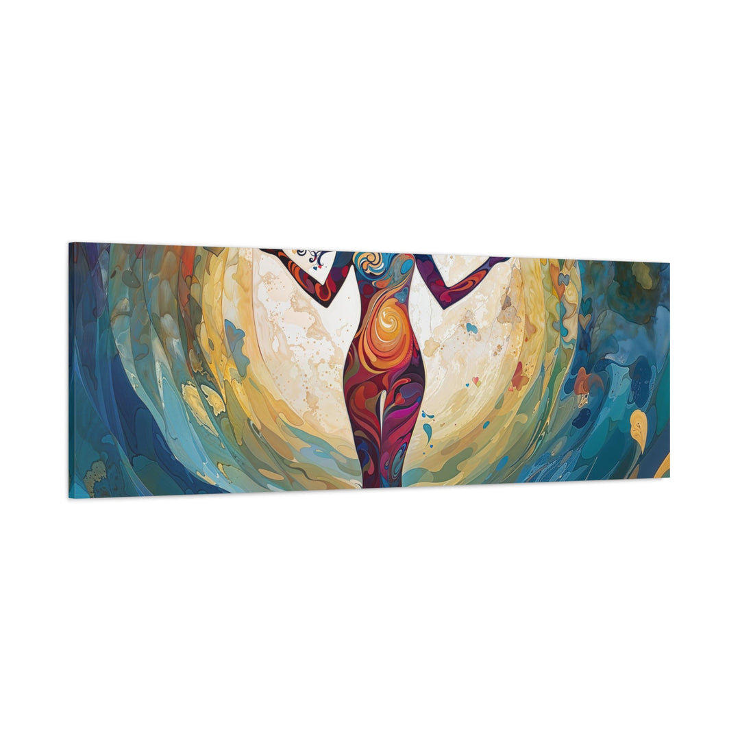 Vibrant Cosmic Dance - Matte Canvas Print 1.25" - Canvas - g(0D·IO) - 36" x 36" - 1.25" -