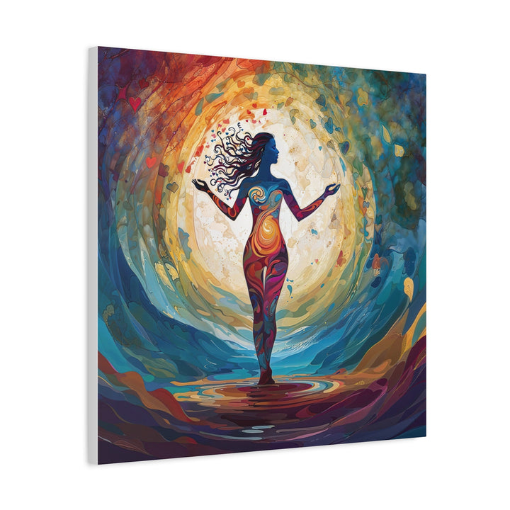 Vibrant Cosmic Dance - Matte Canvas Print 1.25" - Canvas - g(0D·IO) - 36" x 36" - 1.25" -