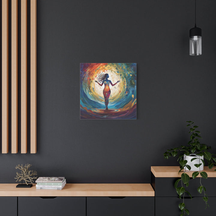 Vibrant Cosmic Dance - Matte Canvas Print 1.25" - Canvas - g(0D·IO) - 36" x 36" - 1.25" -