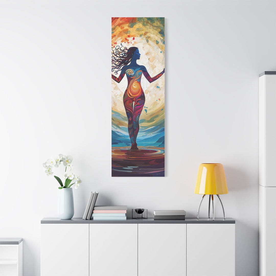 Vibrant Cosmic Dance - Matte Canvas Print 1.25" - Canvas - g(0D·IO) - 36" x 36" - 1.25" -