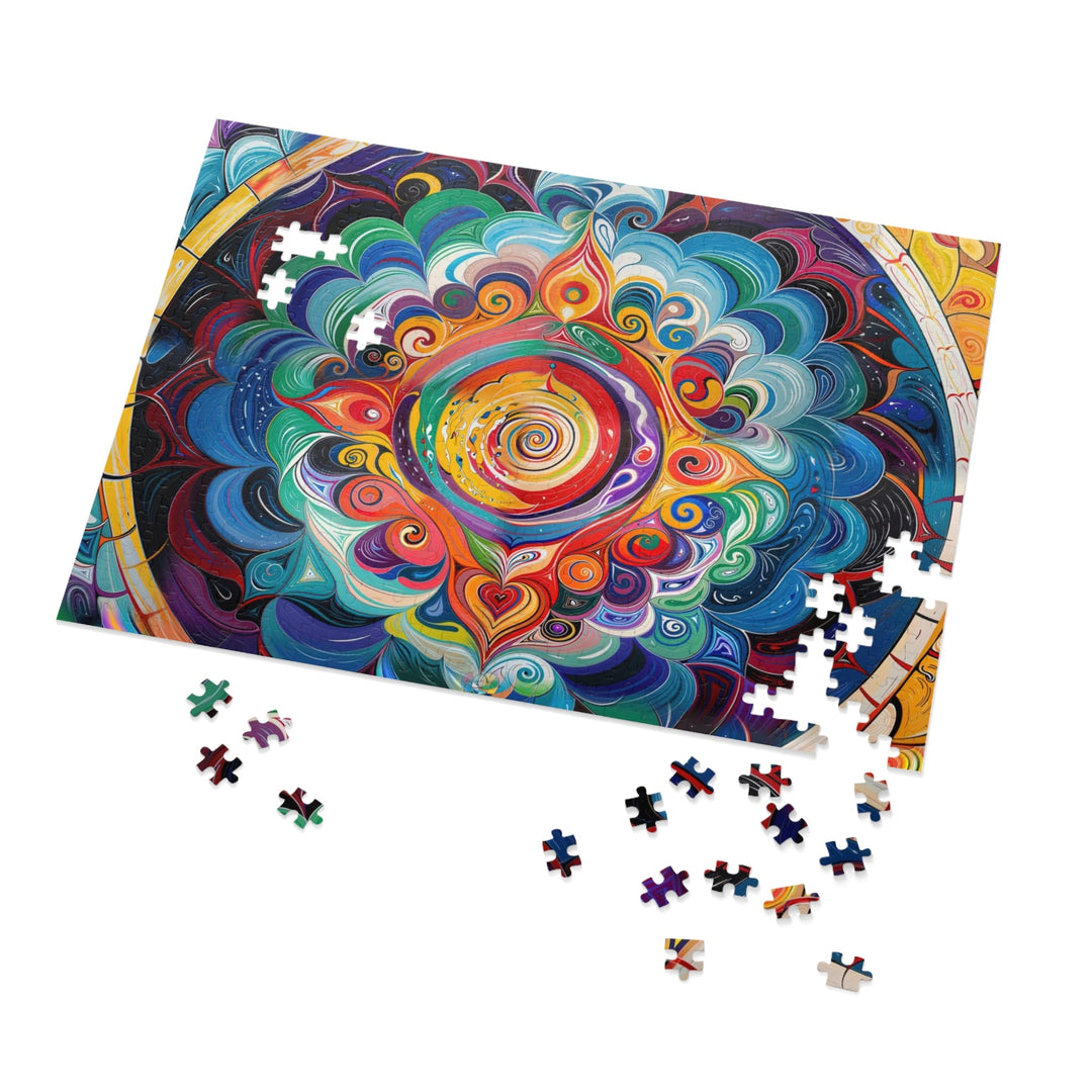 Vibrant Cosmic Mandala - Jigsaw Puzzle (100, 252, 500, 1000 pieces) - Puzzle - g(0D·IO) - 29.25" × 19.75" (1000 pcs) - -