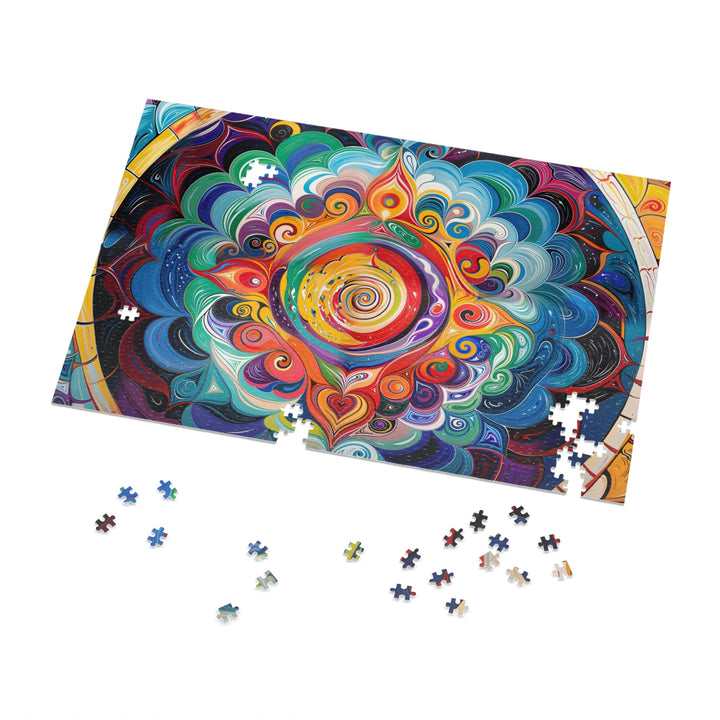 Vibrant Cosmic Mandala - Jigsaw Puzzle (100, 252, 500, 1000 pieces) - Puzzle - g(0D·IO) - 29.25" × 19.75" (1000 pcs) - -