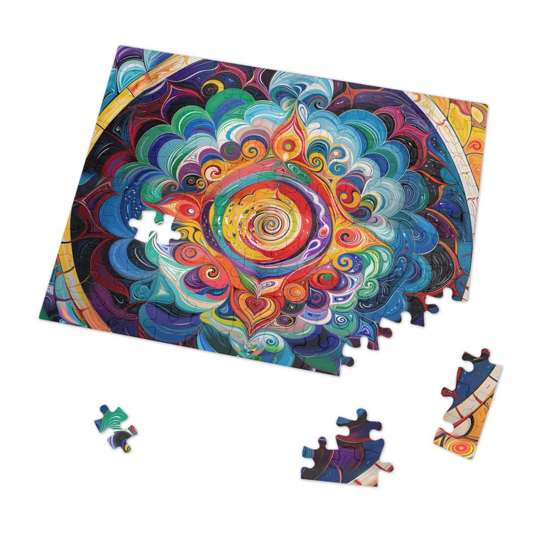 Vibrant Cosmic Mandala - Jigsaw Puzzle (100, 252, 500, 1000 pieces) - Puzzle - g(0D·IO) - 29.25" × 19.75" (1000 pcs) - -