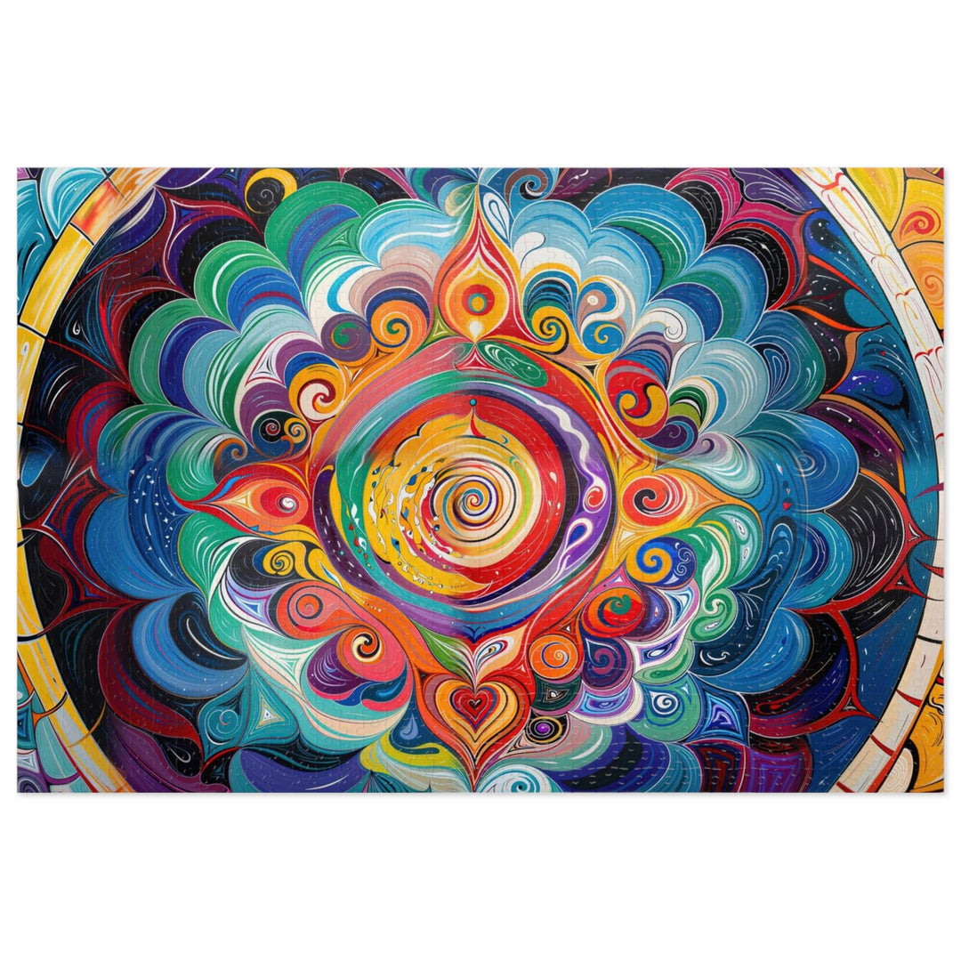 Vibrant Cosmic Mandala - Jigsaw Puzzle (100, 252, 500, 1000 pieces) - Puzzle - g(0D·IO) - 29.25" × 19.75" (1000 pcs) - -