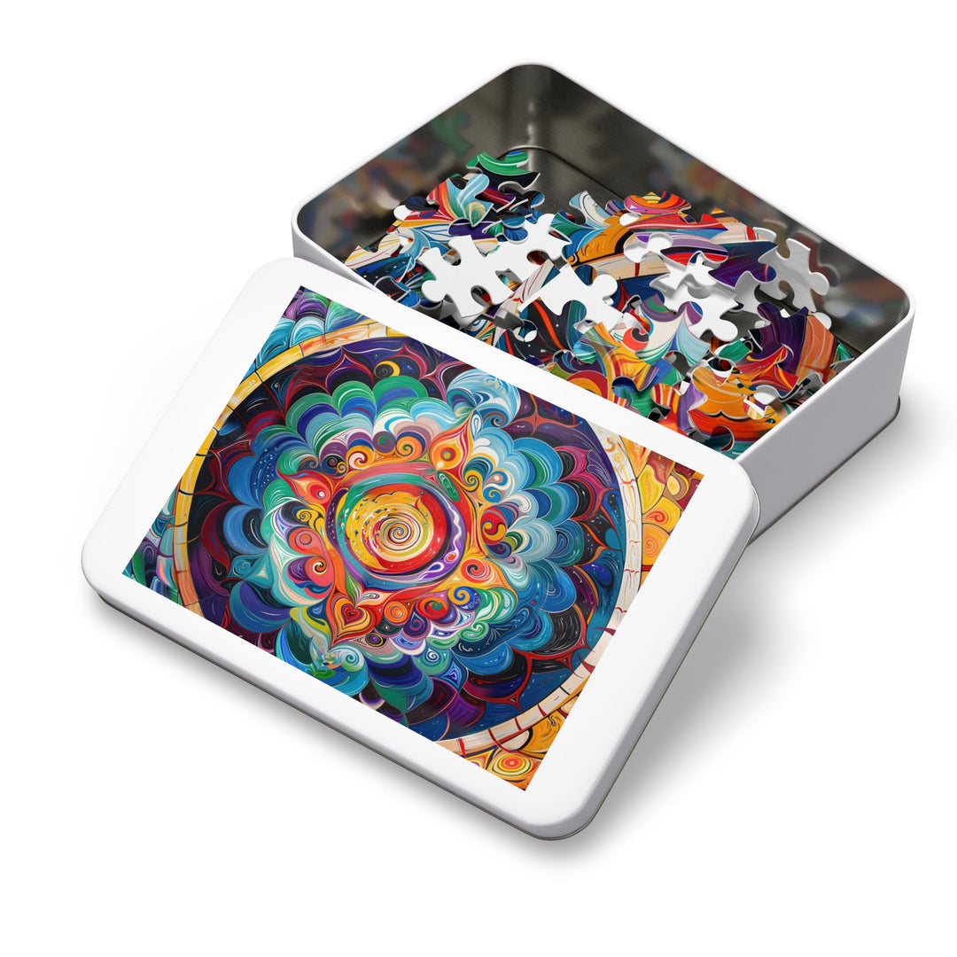 Vibrant Cosmic Mandala - Jigsaw Puzzle (100, 252, 500, 1000 pieces) - Puzzle - g(0D·IO) - 29.25" × 19.75" (1000 pcs) - -