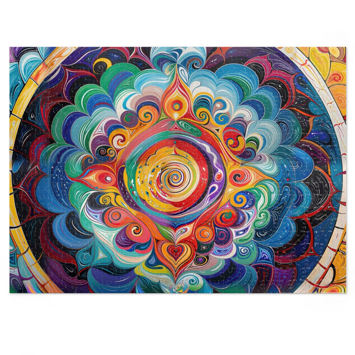 Vibrant Cosmic Mandala - Jigsaw Puzzle (100, 252, 500, 1000 pieces) - Puzzle - g(0D·IO) - 20.5" × 15" (500 pcs) - -