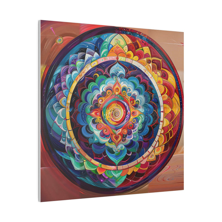 Vibrant Cosmic Mandala - Matte Canvas - Canvas - g(0D·IO) - 32" x 32" (Square) - 0.75'' -