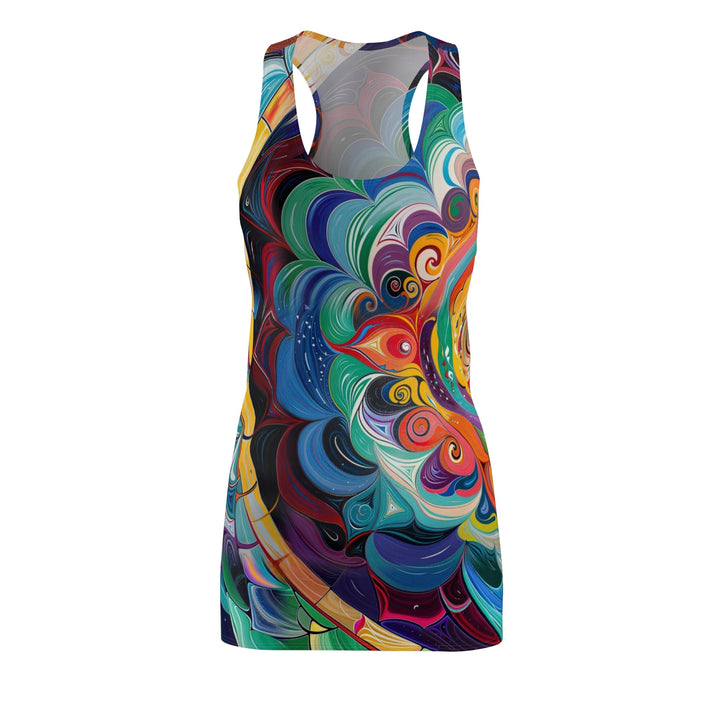 Vibrant Cosmic Mandala - Racerback Dress - All Over Prints - g(0D·IO) - XS - -