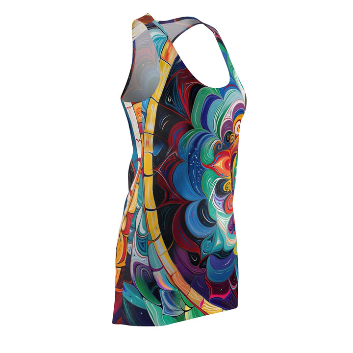 Vibrant Cosmic Mandala - Racerback Dress - All Over Prints - g(0D·IO) - XS - -