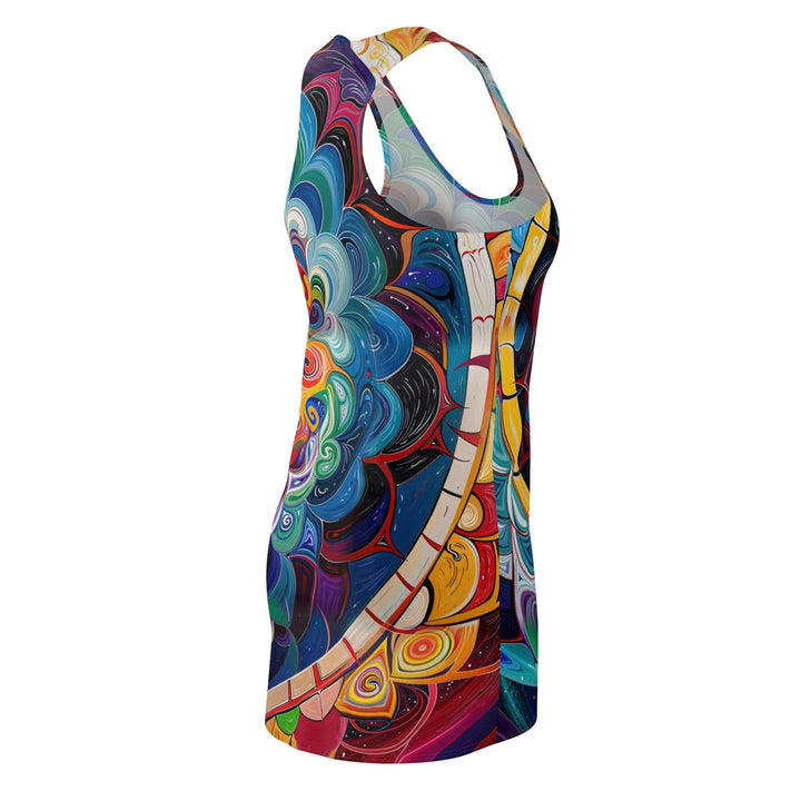 Vibrant Cosmic Mandala - Racerback Dress - All Over Prints - g(0D·IO) - XS - -