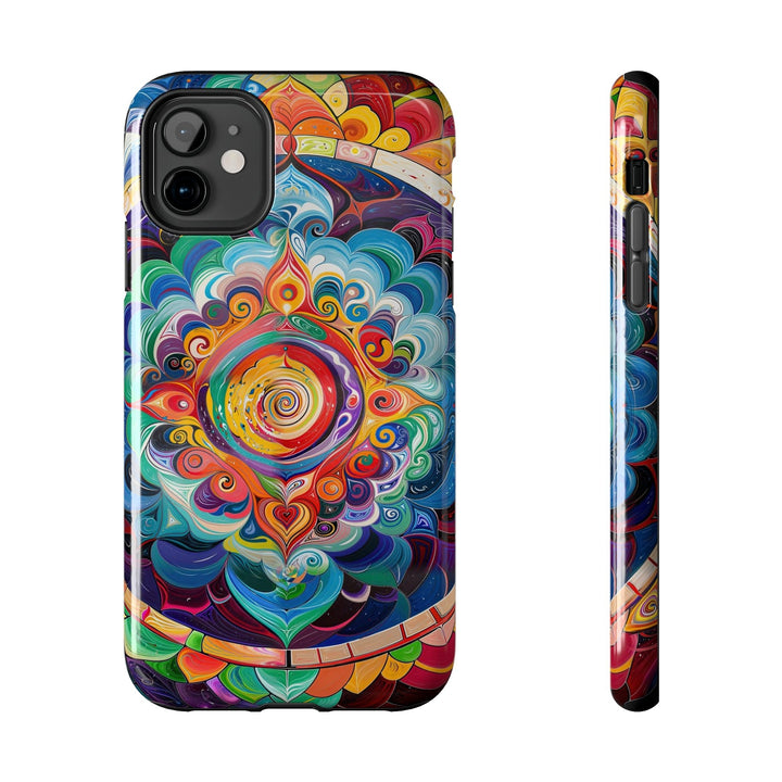 Vibrant Cosmic Mandala - Tough Phone Case - Phone Case - g(0D·IO) - iPhone 11 - -