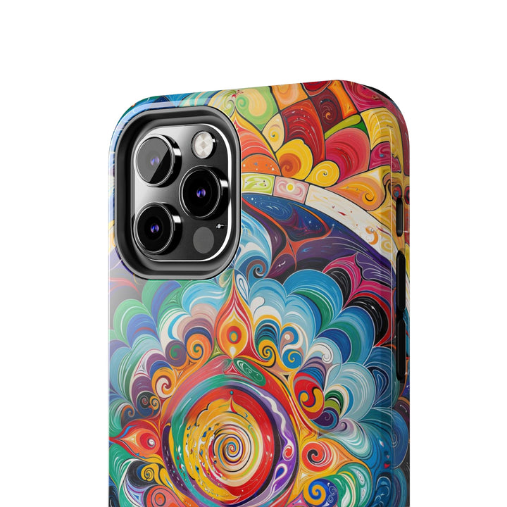 Vibrant Cosmic Mandala - Tough Phone Case - Phone Case - g(0D·IO) - iPhone 13 Mini - -