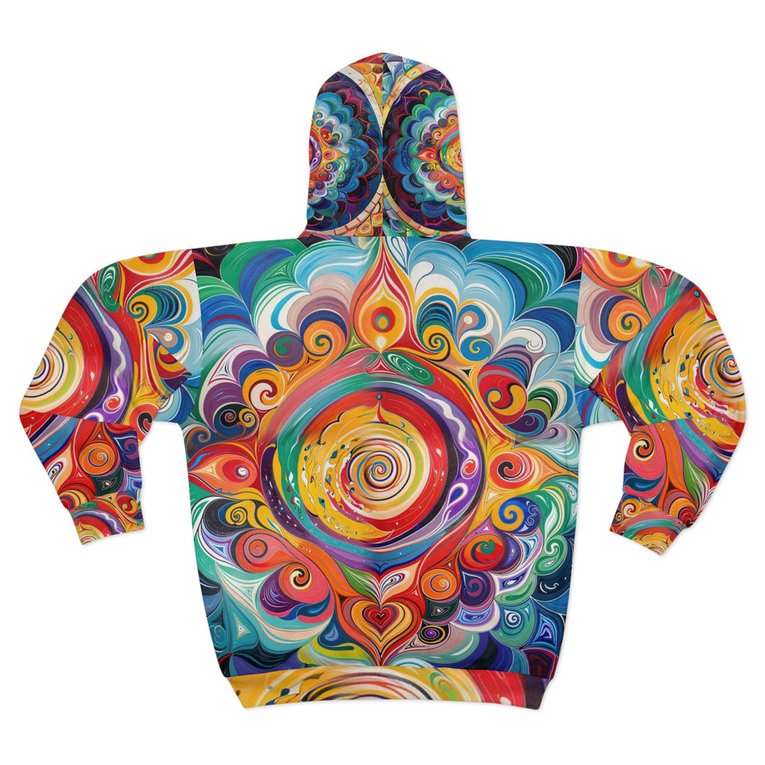 Vibrant Cosmic Mandala - Unisex Zip Hoodie - All Over Prints - g(0D·IO) - XS - -