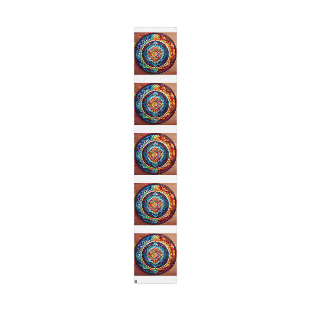 Vibrant Cosmic Mandala - Wrapping Paper - Home Decor - g(0D·IO) - 30" x 180" - Matte -