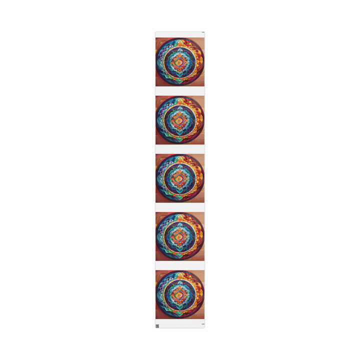 Vibrant Cosmic Mandala - Wrapping Paper - Home Decor - g(0D·IO) - 30" x 180" - Matte -
