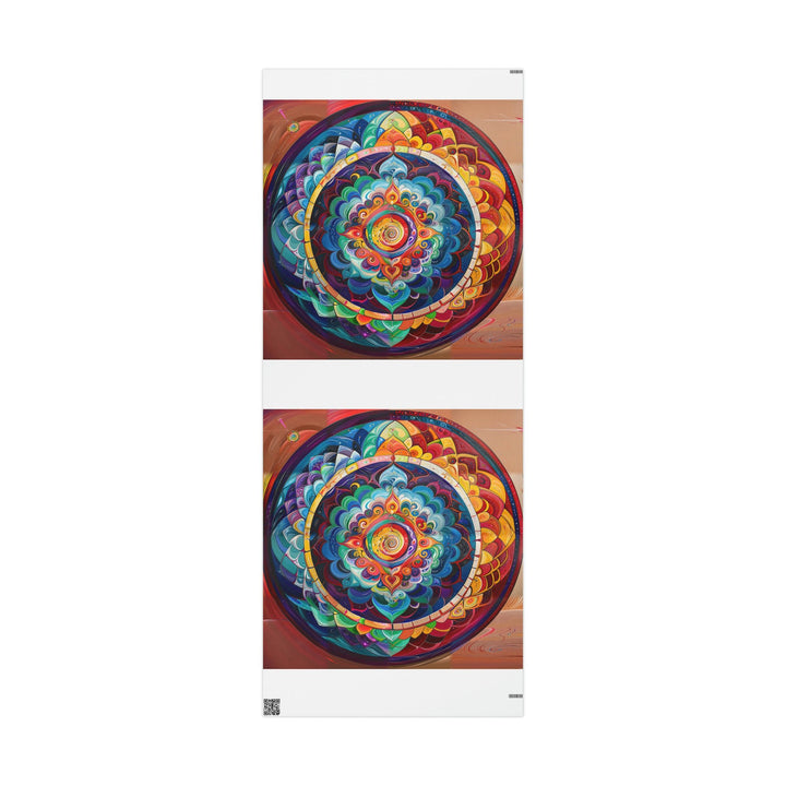 Vibrant Cosmic Mandala - Wrapping Paper - Home Decor - g(0D·IO) - 30'' x 72'' - Matte -