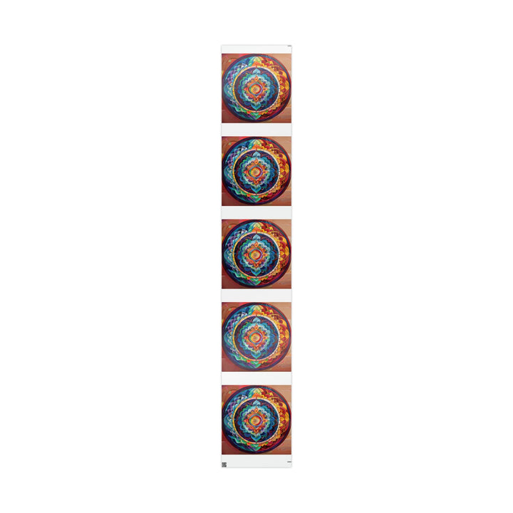 Vibrant Cosmic Mandala - Wrapping Paper - Home Decor - g(0D·IO) - 30" x 180" - Glossy -