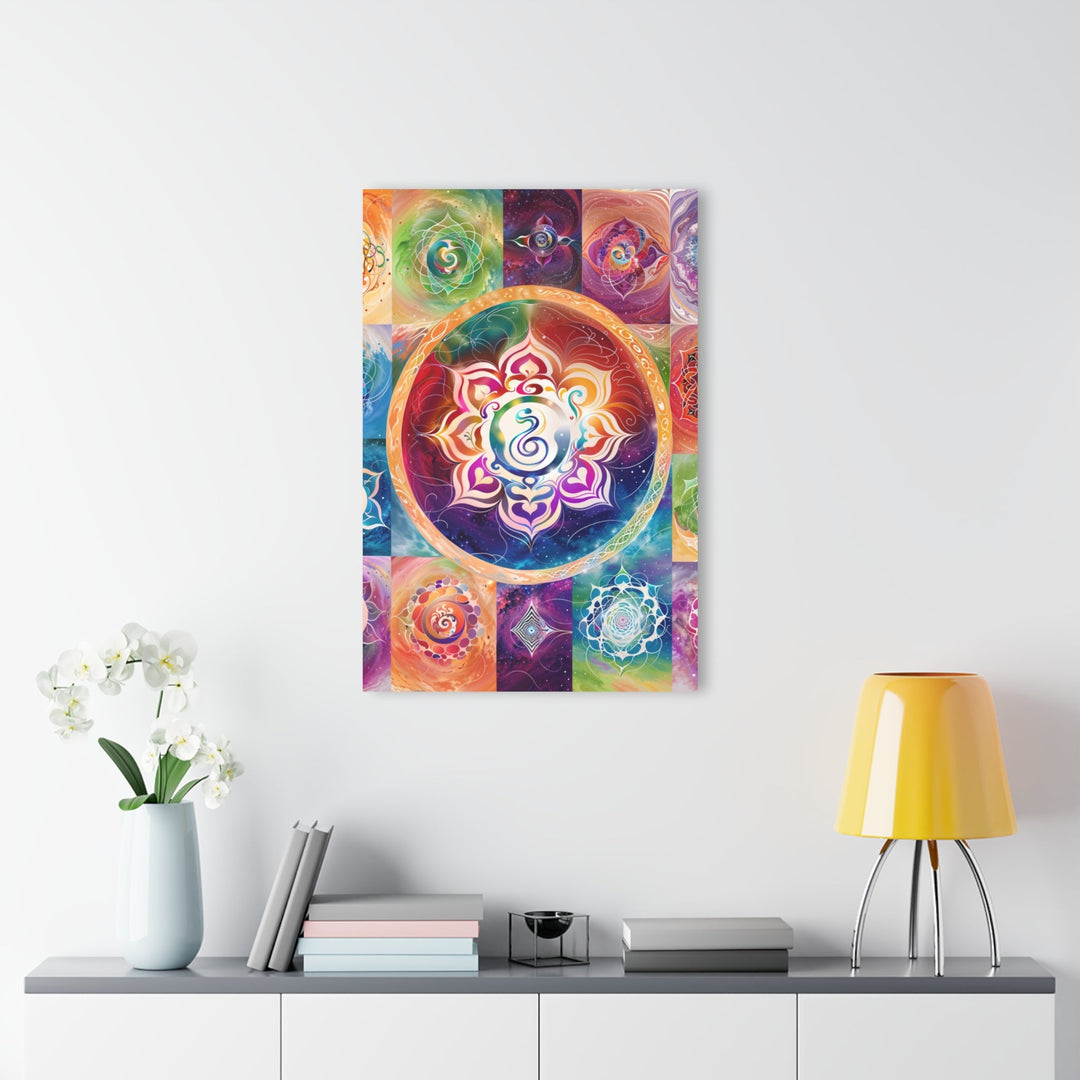 Vibrant Cosmic Mandalas - Acrylic Prints (French Cleat Hanging) - Home Decor - g(0D·IO) - 24" x 36" (Vertical) - 0.25'' -