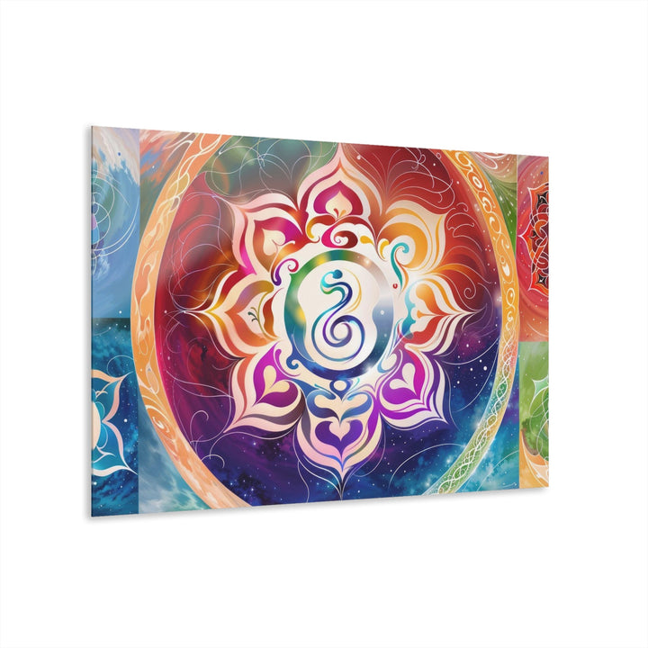 Vibrant Cosmic Mandalas - Acrylic Prints (French Cleat Hanging) - Home Decor - g(0D·IO) - 36" x 24" (Horizontal) - 0.25'' -
