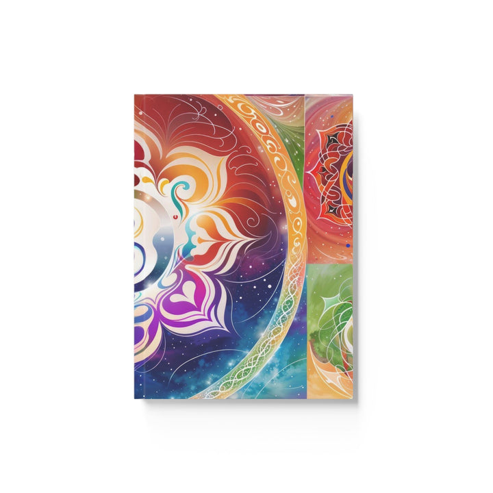 Vibrant Cosmic Mandalas - Hard Backed Journal - Paper products - g(0D·IO) - Graph - A5 - White