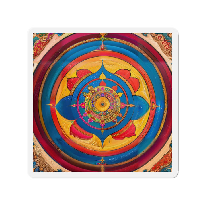 Vibrant Cosmic Spiral - Die-cut Magnet - Home Decor - g(0D·IO) - 2" x 2" - Die-Cut - 1 pc
