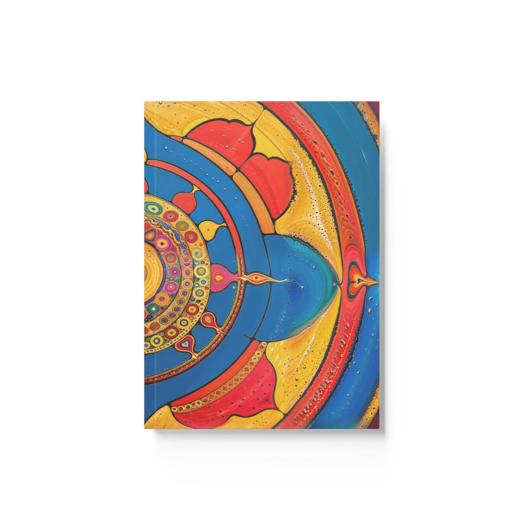 Vibrant Cosmic Spiral - Hard Backed Journal - Paper products - g(0D·IO) - Ruled line - A5 - White