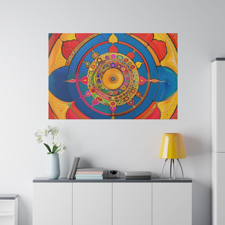 Vibrant Cosmic Spiral - Matte Canvas - Canvas - g(0D·IO) - 32" x 32" (Square) - 0.75'' -