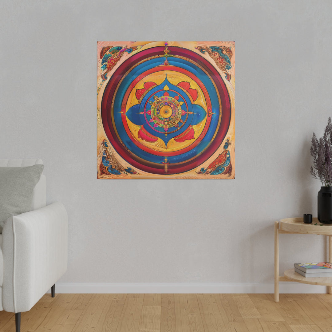 Vibrant Cosmic Spiral - Matte Canvas - Canvas - g(0D·IO) - 32" x 32" (Square) - 0.75'' -