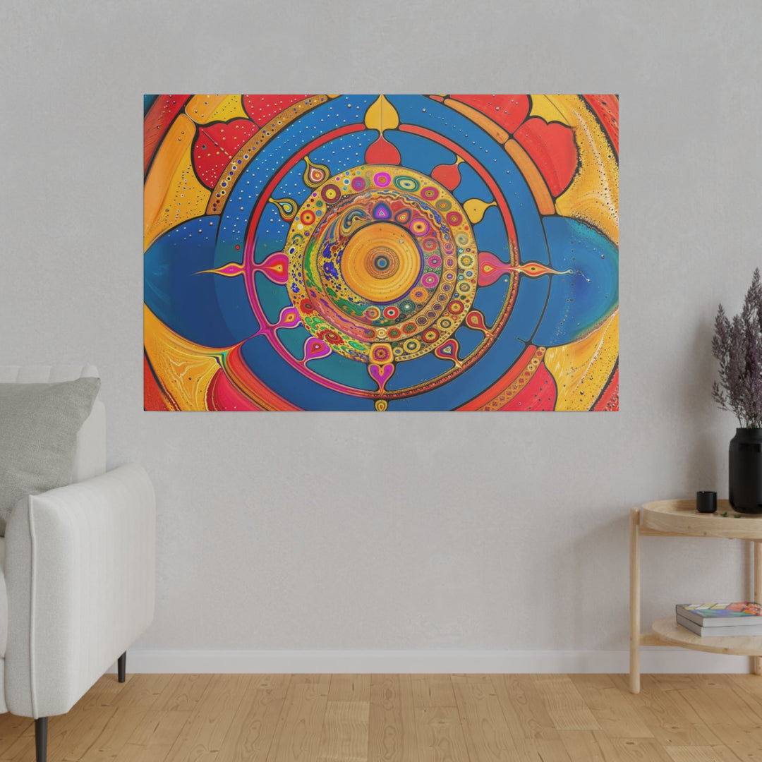 Vibrant Cosmic Spiral - Matte Canvas - Canvas - g(0D·IO) - 32" x 32" (Square) - 0.75'' -