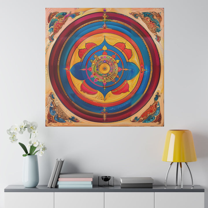 Vibrant Cosmic Spiral - Matte Canvas - Canvas - g(0D·IO) - 32" x 32" (Square) - 0.75'' -