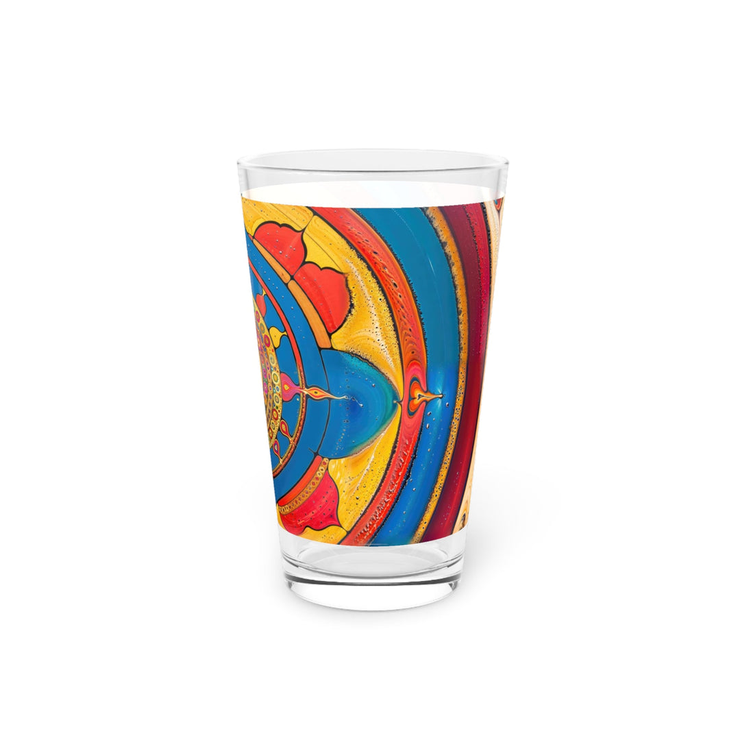 Vibrant Cosmic Spiral - Pint Glass - Mug - g(0D·IO) - 16oz - -