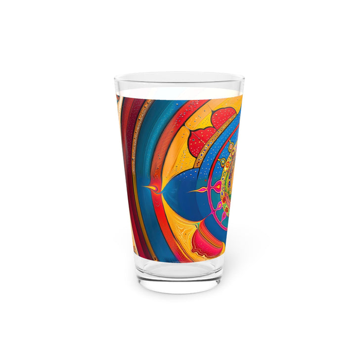 Vibrant Cosmic Spiral - Pint Glass - Mug - g(0D·IO) - 16oz - -