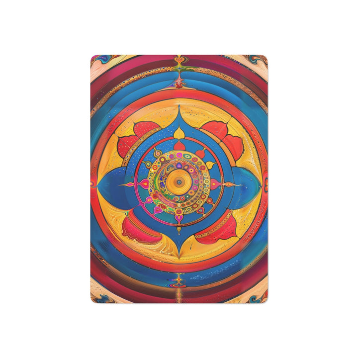 Vibrant Cosmic Spiral - Poker Cards - Paper products - g(0D·IO) - 2.47" x 3.47" - White - Semi Glossy