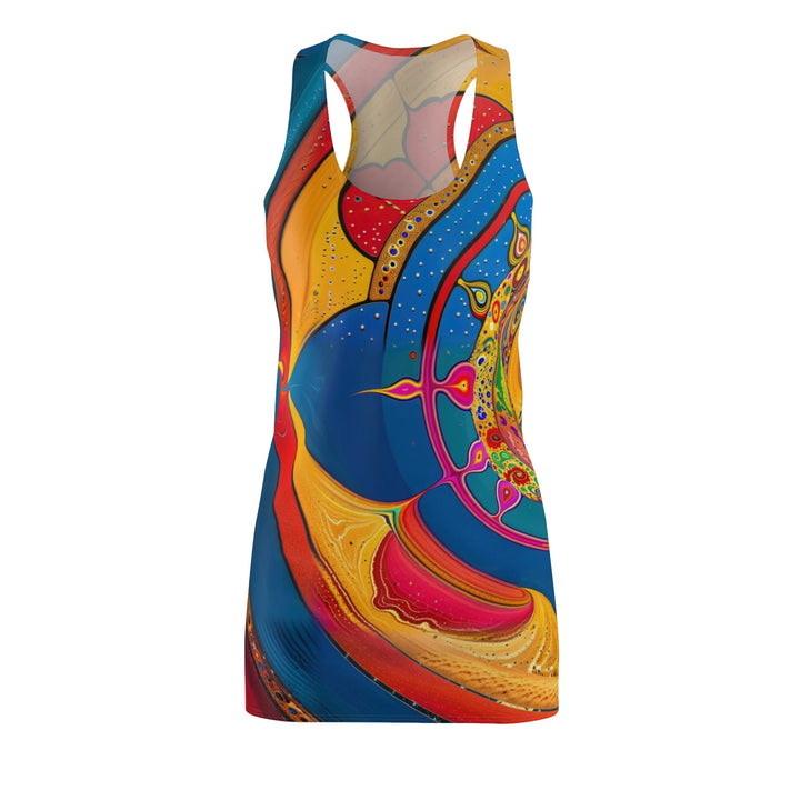 Vibrant Cosmic Spiral - Racerback Dress - All Over Prints - g(0D·IO) - XS - -