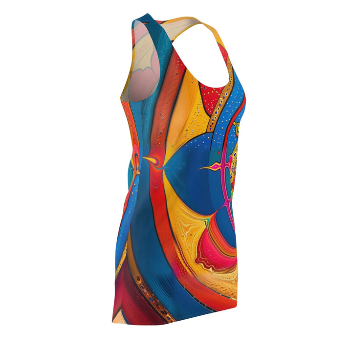 Vibrant Cosmic Spiral - Racerback Dress - All Over Prints - g(0D·IO) - XS - -