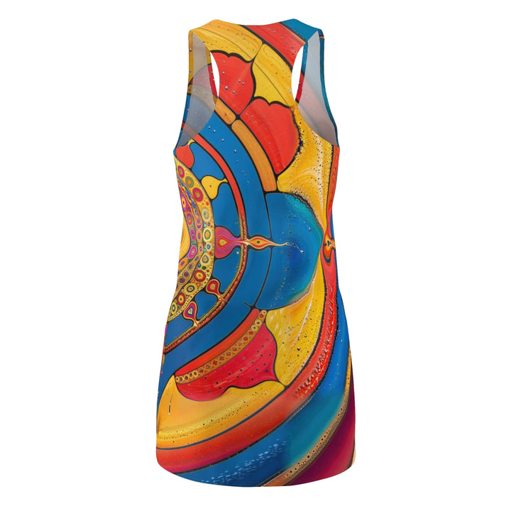 Vibrant Cosmic Spiral - Racerback Dress - All Over Prints - g(0D·IO) - XS - -