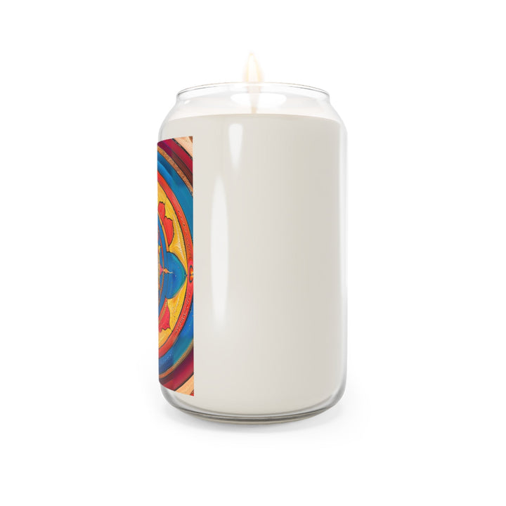 Vibrant Cosmic Spiral - Scented Candle - Home Decor - g(0D·IO) - Vanilla Bean - 13.75oz -