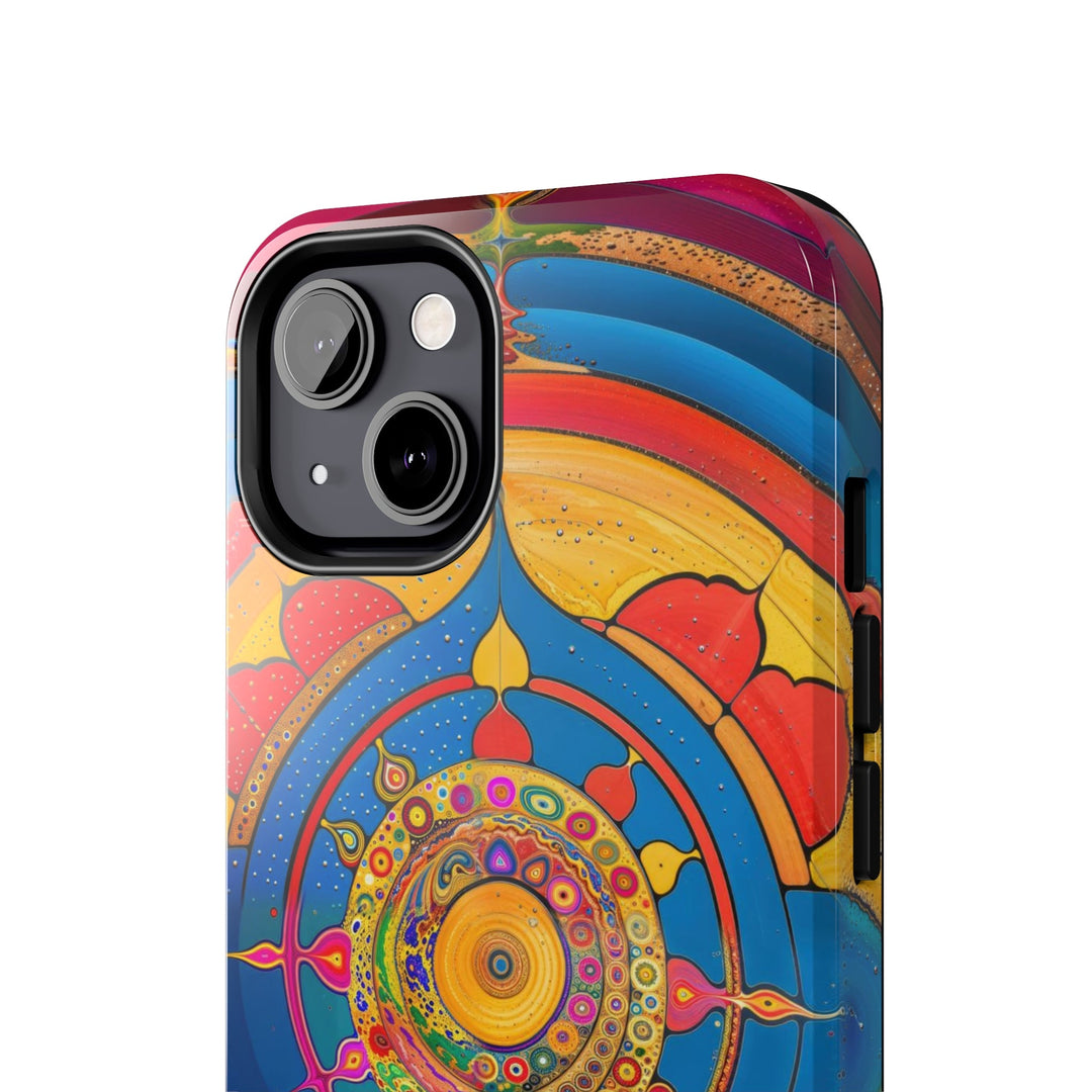 Vibrant Cosmic Spiral - Tough Phone Case - Phone Case - g(0D·IO) - iPhone 13 Mini - -