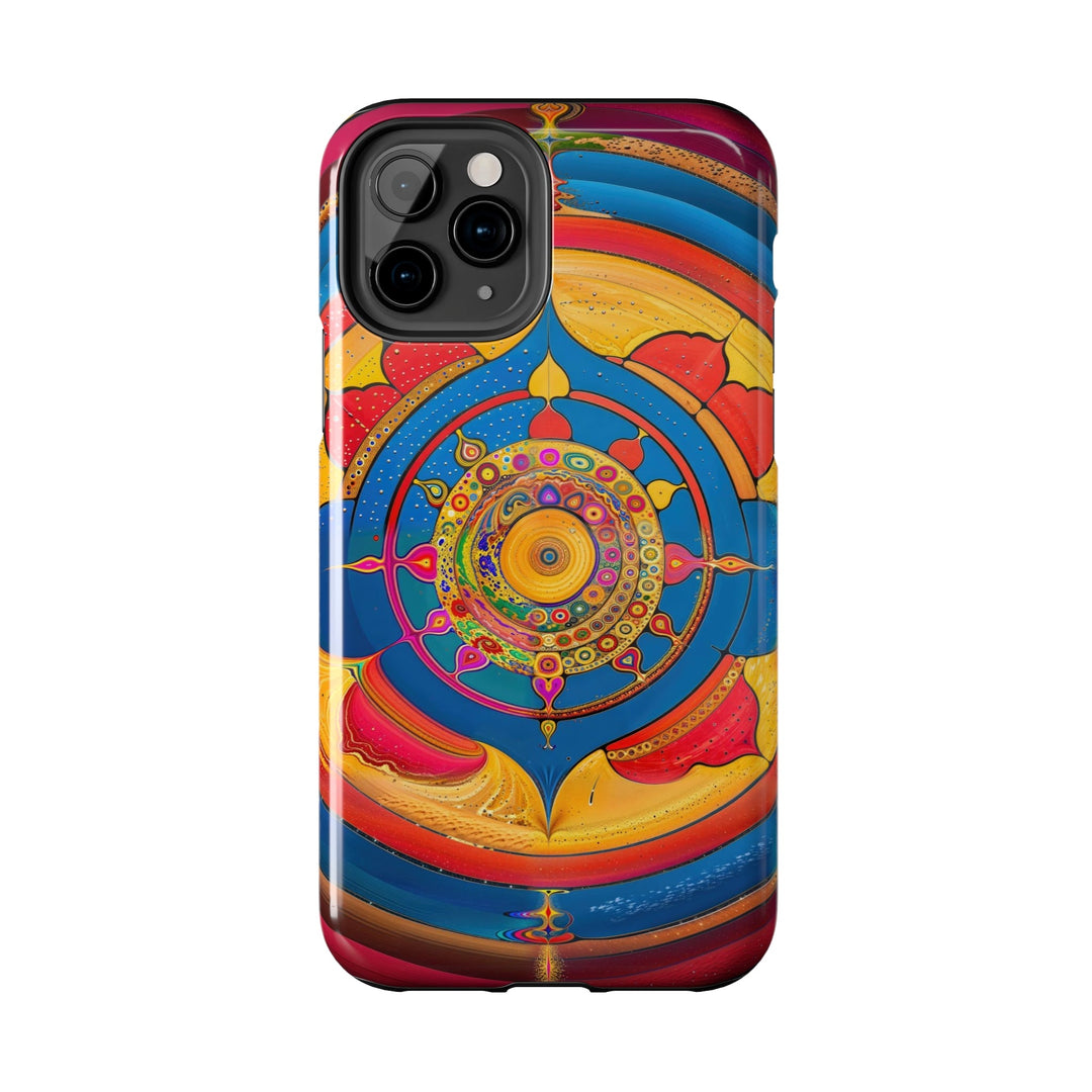 Vibrant Cosmic Spiral - Tough Phone Case - Phone Case - g(0D·IO) - iPhone 13 Mini - -